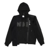 Nike (wmns)  X Sacai Double-zip Hoodie 'dark Obsidian' In Black