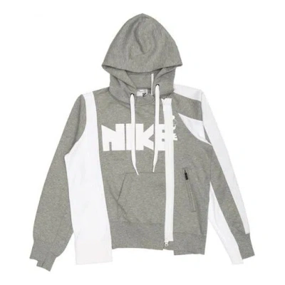 Nike (wmns)  X Sacai Double-zip Hoodie 'grey' In Gray