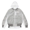 Nike (wmns)  X Sacai Layered Bomber Jacket 'grey Fog' In Gray