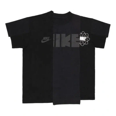 Nike (wmns)  X Sacai Nrg Splicing Logo T-shirt 'black'