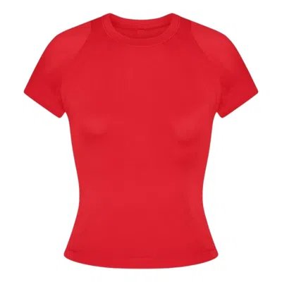 Nike (wmns)  X Skims Airy Baby T-shirt 'ruby' In Red