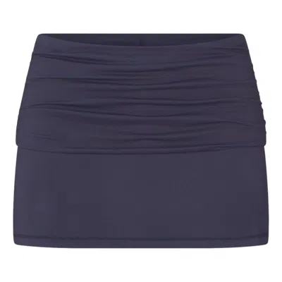 Nike (wmns)  X Skims Airy Fold-over Waistband Skort 'deep Royal' In Blue