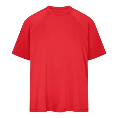Nike (wmns)  X Skims Airy Oversized T-shirt 'ruby' In Red