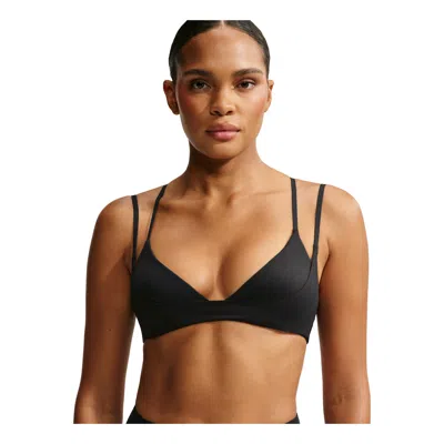 Nike (wmns)  X Skims Matte Double-strap Triangle Bra 'obsidian' In Black