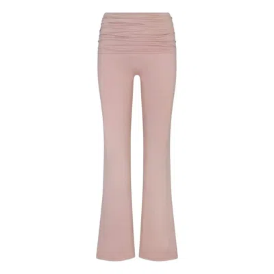 Nike (wmns)  X Skims Matte Foldover Slim Flare Legging 'himalayan' In Pink