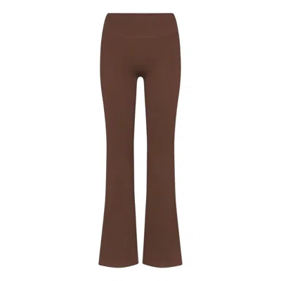 Nike (wmns)  X Skims Matte High-waisted Slim Flared Leggings 'dark Sepia' In Brown
