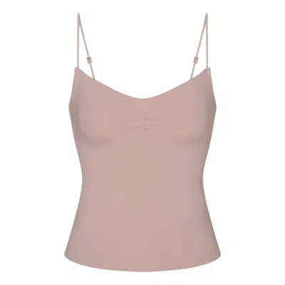 Nike (wmns)  X Skims Matte Shirred Front Tank 'himalayan' In Pink
