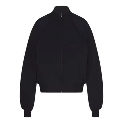 Nike (wmns)  X Skims Matte Tricot Track Jacket 'obsidian' In Black