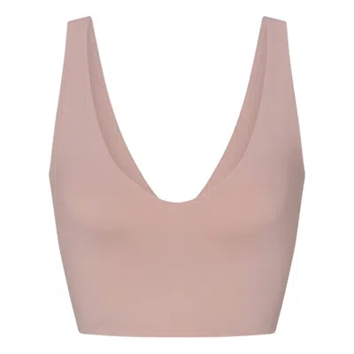 Nike (wmns)  X Skims Matte V-neck Bra Top 'himalayan' In Multi