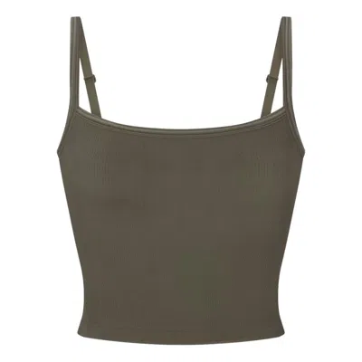 Nike (wmns)  X Skims Ribbed Seamless Cami Tank 'dusty Oakmoss' In Green