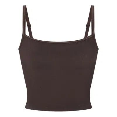 Nike (wmns)  X Skims Ribbed Seamless Cami Tank 'phoenix' In Brown
