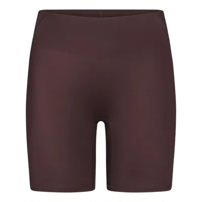 Nike (wmns)  X Skims Shine High-waisted 5"" Biker Shorts 'phoenix' In Burgundy