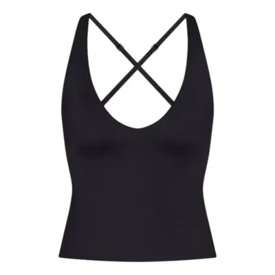 Nike (wmns)  X Skims Shine V-neck Tank 'obsidian' In Blue