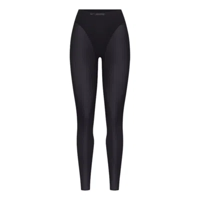 Nike (wmns)  X Skims Weightless Layers High-waisted V-panel 26'' Leggings 'obsidian' In Black