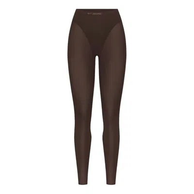 Nike (wmns)  X Skims Weightless Layers V-line 26"" Legging 'dark Roast' In Brown