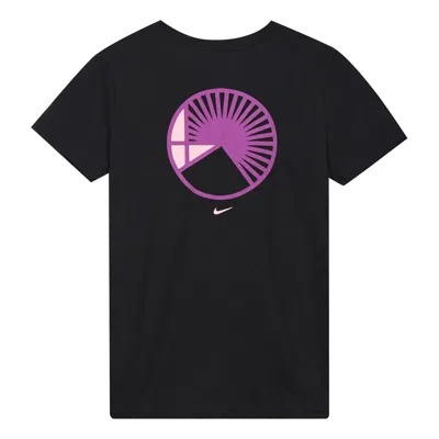 Nike (wmns)  Yoga Dri-fit Quick Dry Round-neck Printing Black