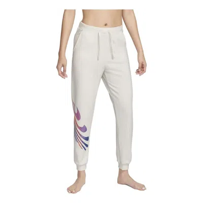 Nike (wmns)  Yoga Luxe A.i.r. 7/8 High-rise Sweatpants 'beige' In Neutral