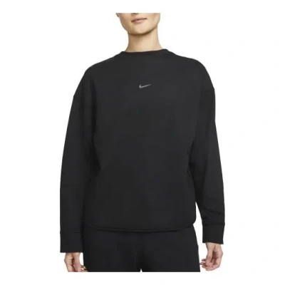 Nike (wmns)  Yoga Luxe Casual Sports Round Neck Pullover Hoodie Black