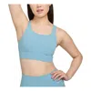 Nike (wmns)  Zenvy Medium-support Padded Longline Sports Bra Asia Sizing 'denim Turquoise' In Blue