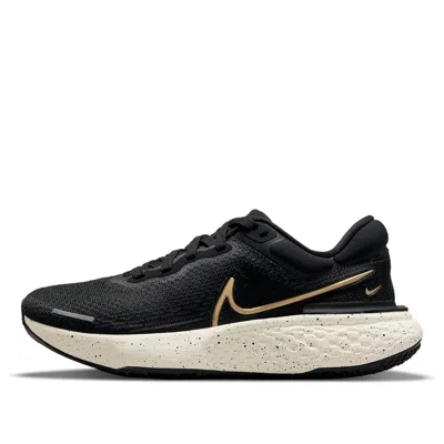 Nike (wmns)  Zoomx Invincible Run Flyknit 'black Metallic Gold'