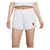 Nike (wmns) Court Heritage Mid-rise French Terry Tennis Shorts Asia Sizing 'white'