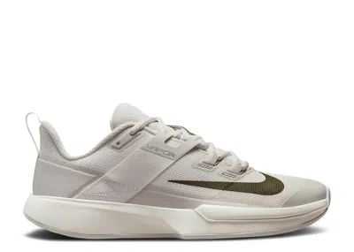 Nike Wmns Court Vapor Lite 'sail Medium Olive' In White