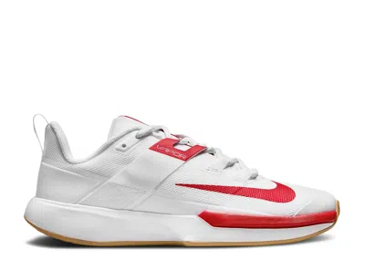 Nike Wmns Court Vapor Lite 'white University Red'
