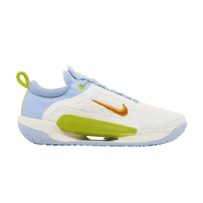 Pre-owned Nike Wmns Court Zoom Nxt Hc 'sail Cobalt Bliss' In Cream