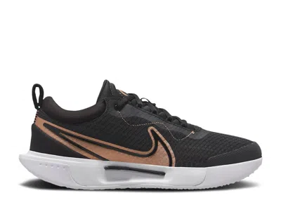 Nike Wmns Court Zoom Pro 'black Metallic Red Bronze'