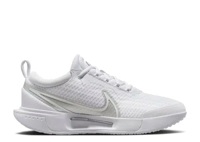 Nike Wmns Court Zoom Pro 'white Metallic Silver'