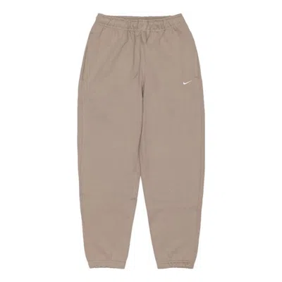 Nike (wmns) Lab Solo Swoosh Fleece Sweatpants Asia Sizing 'malt' In Brown