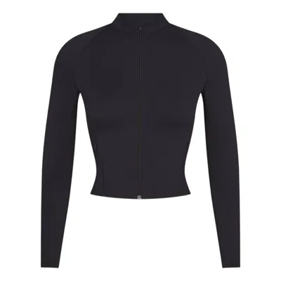 Nike (wmns) Skims Matte Mock-neck Full-zip Jacket 'obsidian' In Multi