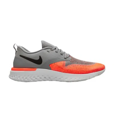 Pre-owned Nike Wmns Odyssey React Flyknit 2 'cool Grey Bright Mango'