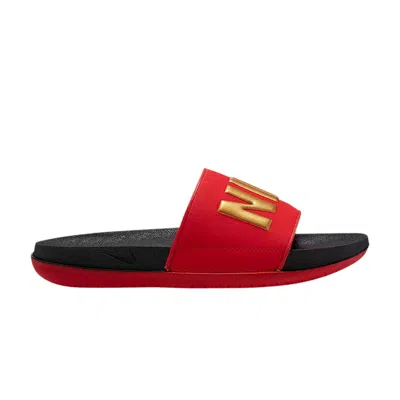 Pre-owned Nike Wmns Offcourt Slide 'black Red'