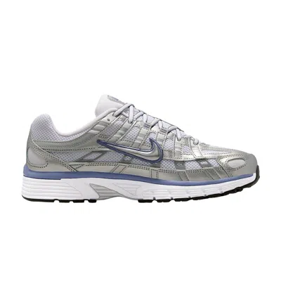 Pre-owned Nike Wmns P-6000 'metallic Silver World Indigo' | Grey | Women's Size 5 In Gray