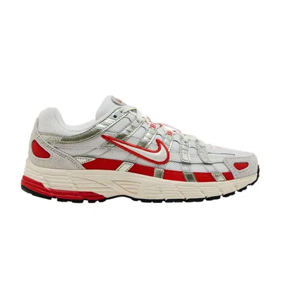 Pre-owned Nike Wmns P-6000 'sail Picante Red' | Cream | Women's Size 13.5 In White