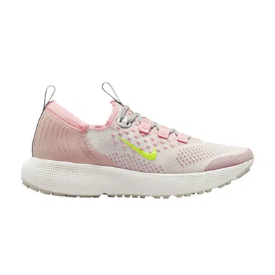 Pre-owned Nike Wmns React Escape Run Flyknit 'pink Oxford Volt'