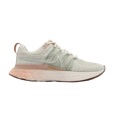 Pre-owned Nike Wmns React Infinity Run Flyknit 2 'cashmere' Dm7193-711 In White