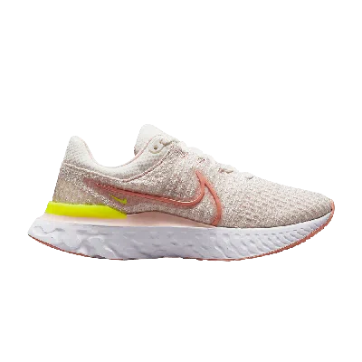 Pre-owned Nike Wmns React Infinity Run Flyknit 3 'sail Light Madder Root' In Pink