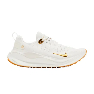 Pre-owned Nike Wmns Reactx Infinity Run 4 'gum Light Brown Metallic Gold' In Cream