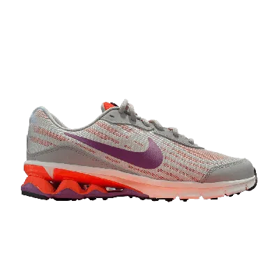Pre-owned Nike Wmns Reax Run 9 'wolf Grey Violet Shade Crimson'