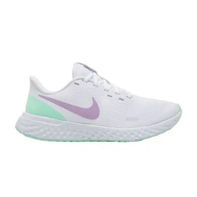 Pre-owned Nike Wmns Revolution 5 'white Green Glow Violet'