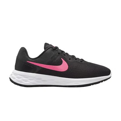 Pre-owned Nike Wmns Revolution 6 Next Nature Wide 'black Hyper Pink'