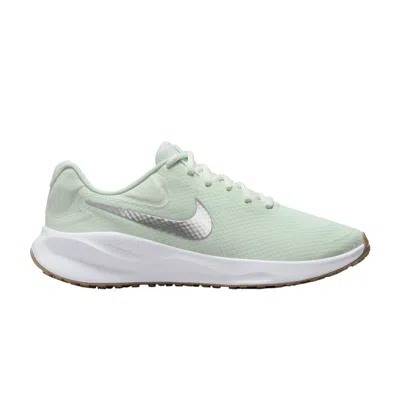 Pre-owned Nike Wmns Revolution 7 'barely Green Metallic Silver'