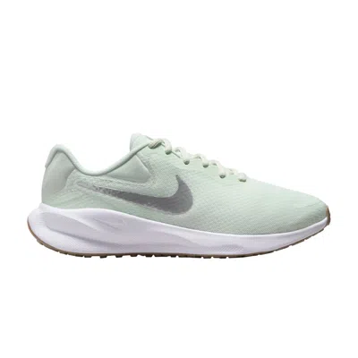 Pre-owned Nike Wmns Revolution 7 Wide 'barely Green Metallic Silver'