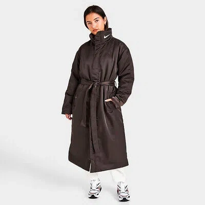 Pre-owned Nike Wmns Sportswear Synthetic-fill Parka Women Baroque Brown/photon Dust