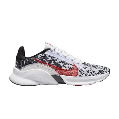 Pre-owned Nike Wmns Superrep Go 3 Flyknit Next Nature 'white Picante Red'