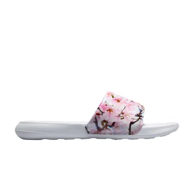 Pre-owned Nike Wmns Victori One Printed Slide 'pink Floral Print' | White | Women's Size 8.5