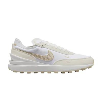 Pre-owned Nike Wmns Waffle One 'woven Swoosh' In White
