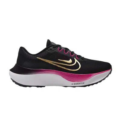 Pre-owned Nike Wmns Zoom Fly 5 'black Gold Fireberry'